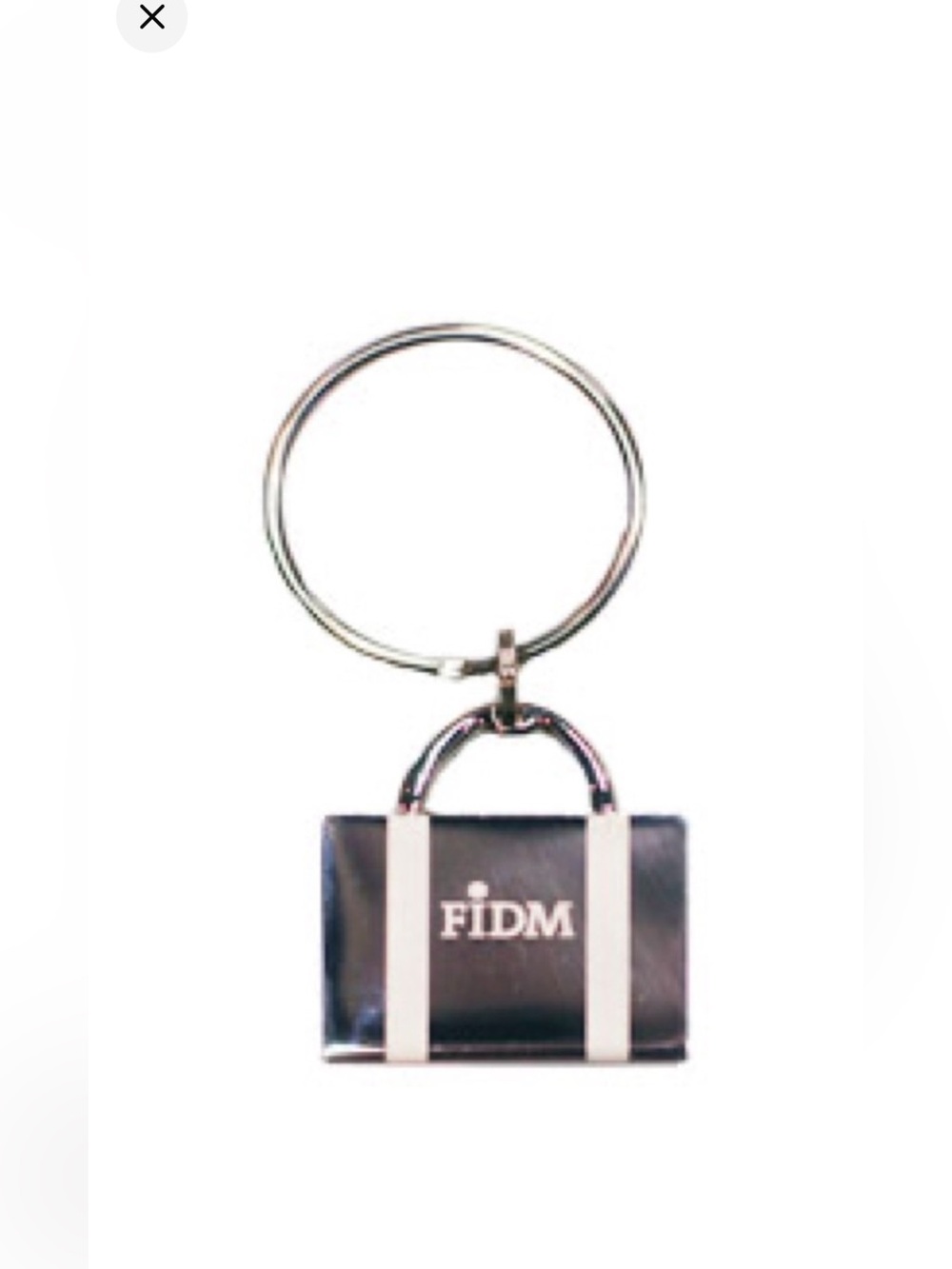 FIDM silver Tote Keychain